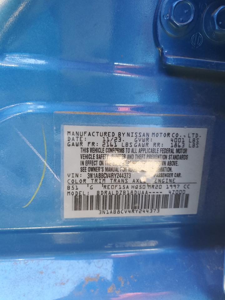 2024 NISSAN SENTRA SV VIN:3N1AB8CV4RY244373