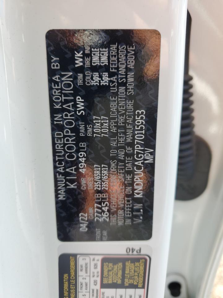 2023 KIA SPORTAGE LX VIN:KNDPUCAG7P7015953
