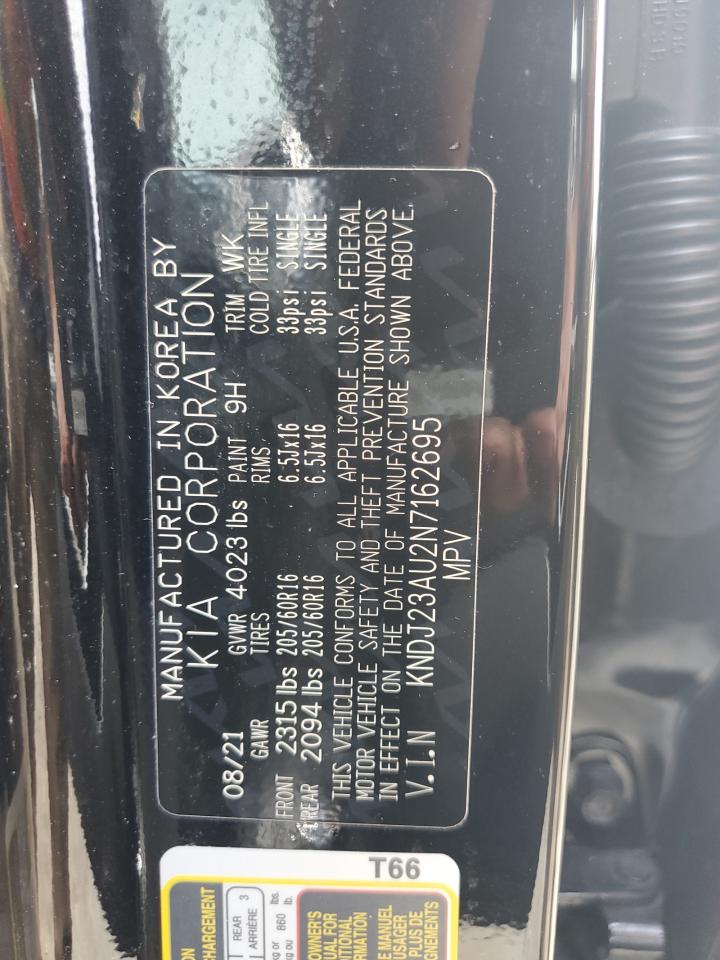 2022 KIA SOUL LX VIN:KNDJ23AU2N7162695