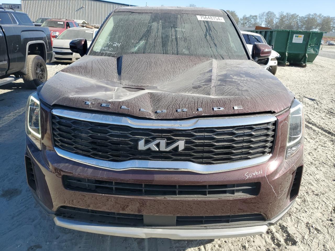 2022 KIA TELLURIDE LX VIN:5XYP24HC4NG315531