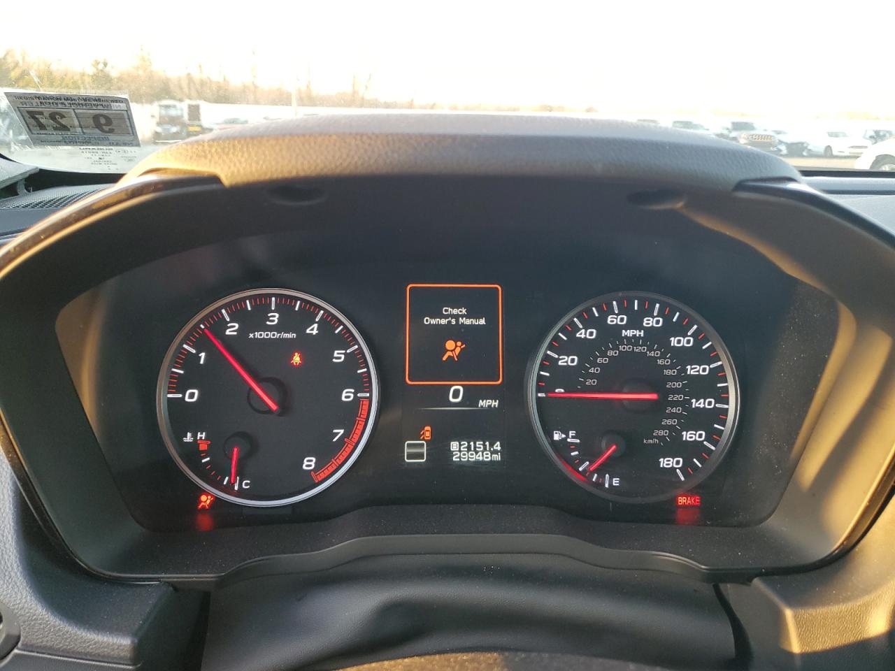 2022 SUBARU WRX  VIN:JF1VBAA62N9008215