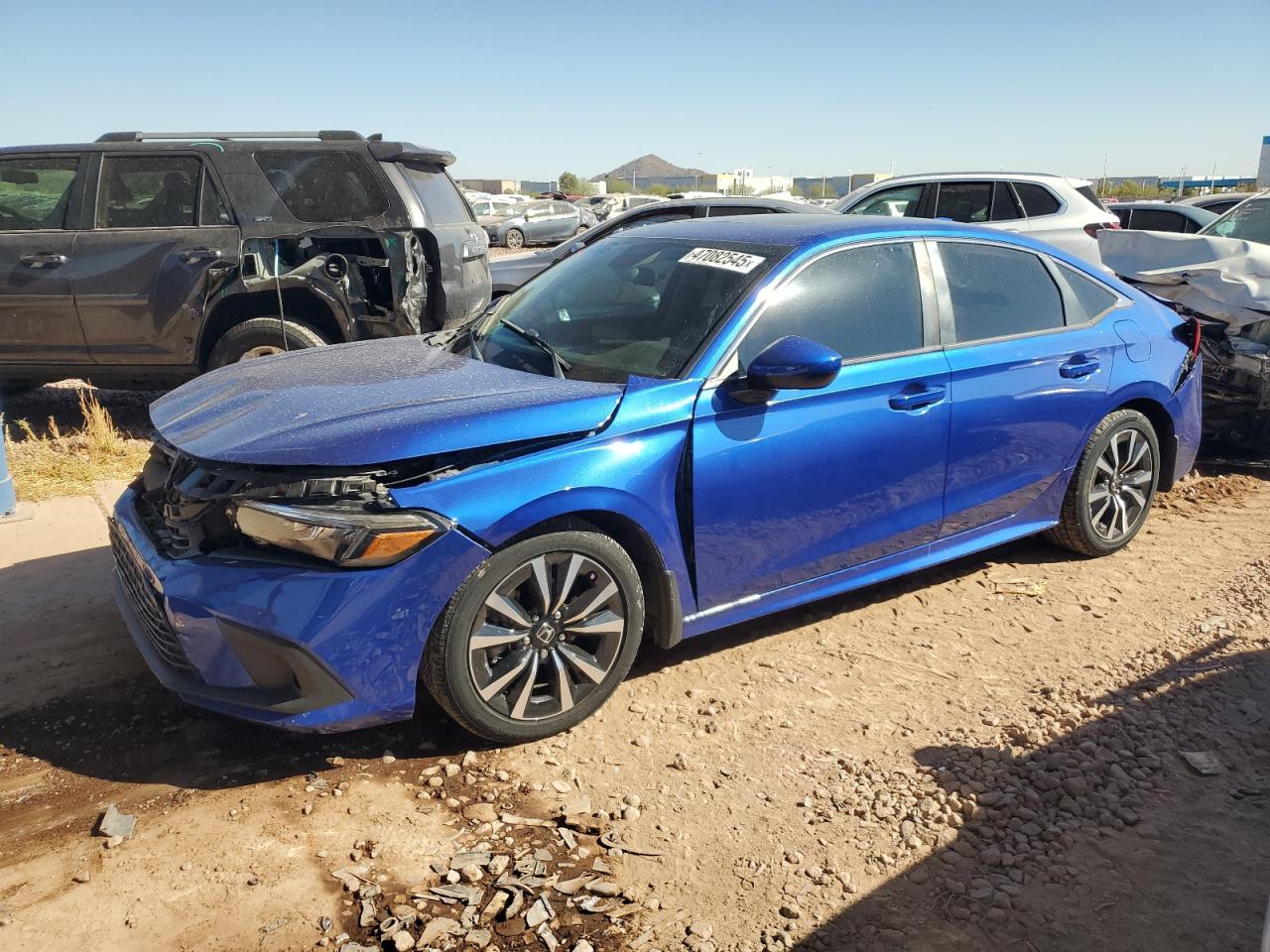 2022 HONDA CIVIC EX VIN:2HGFE1F71NH309034