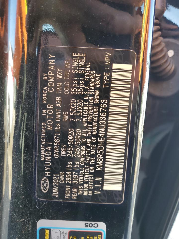 2022 HYUNDAI PALISADE LIMITED VIN:KM8R5DHE4NU336763
