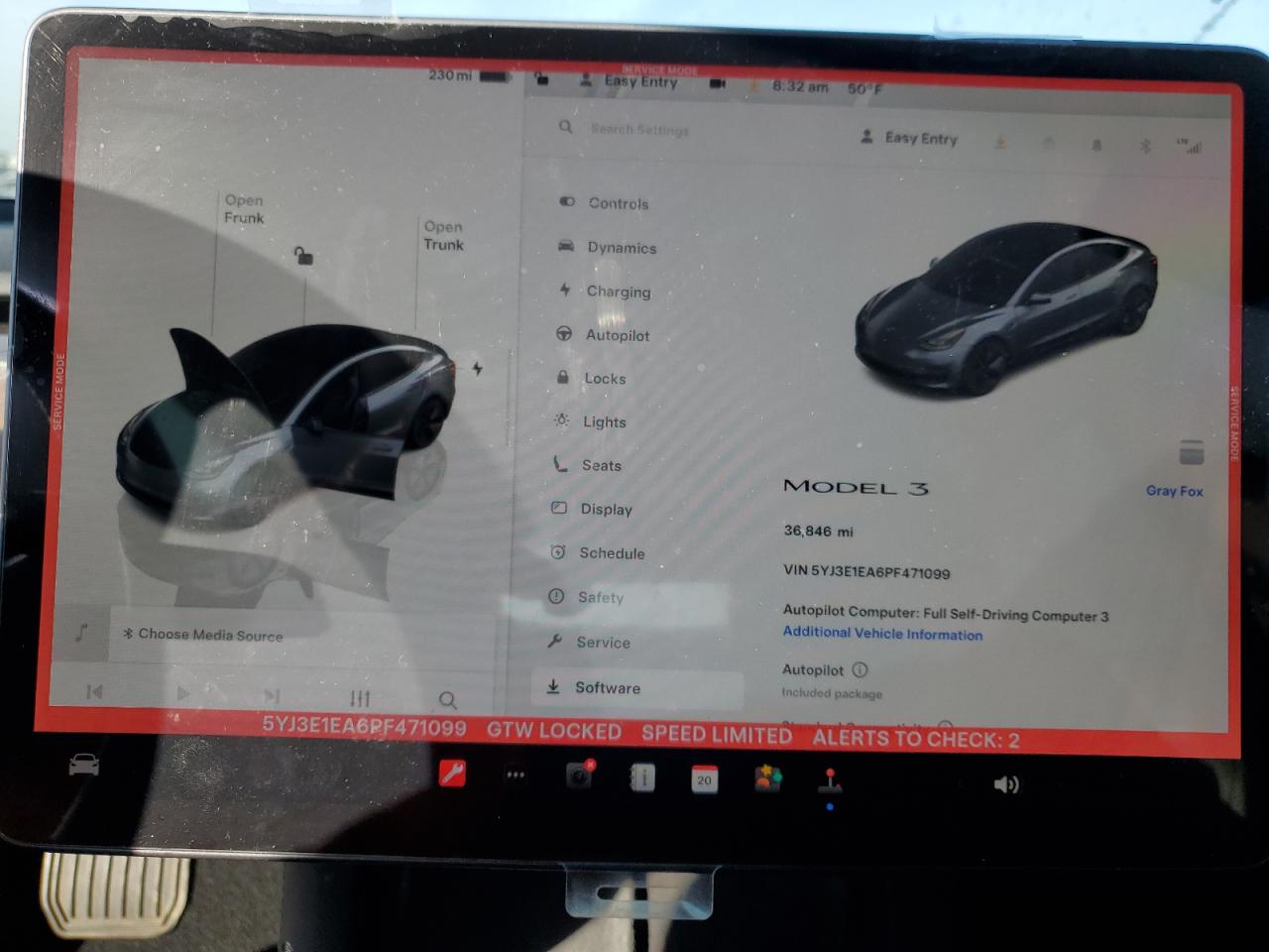 2023 TESLA MODEL 3  VIN:5YJ3E1EA6PF471099