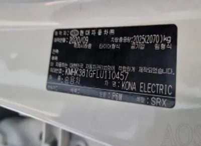 2020 Hyundai Kona KMHK381GFLU110457 VIN:KMHK381GFLU110457