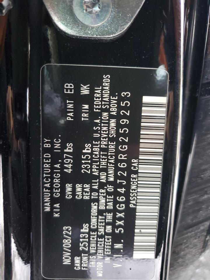 2024 KIA K5 GT LINE VIN:5XXG64J26RG259253