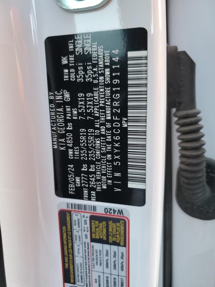 2024 KIA SPORTAGE X LINE VIN:5XYK6CDF2RG191144