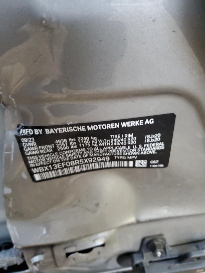 2024 BMW X1 M35I VIN:WBX13EF08R5X92949