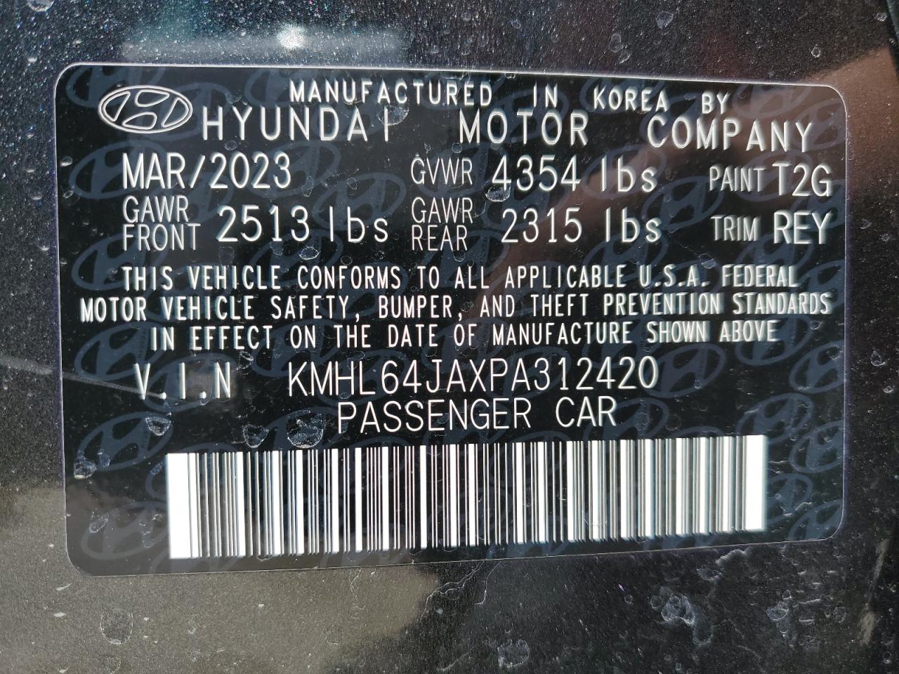 2023 HYUNDAI SONATA SEL VIN:KMHL64JAXPA312420