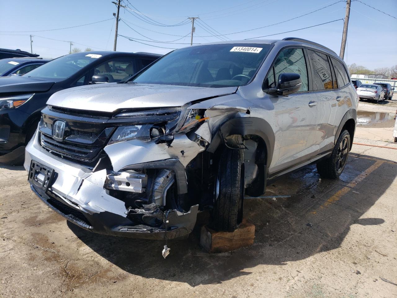 2022 HONDA PILOT TRAILSPORT VIN:5FNYF6H82NB039065