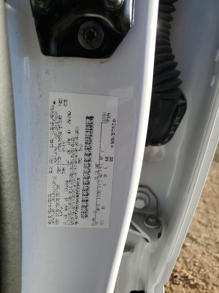 2022 FORD F250 SUPER DUTY VIN:1FT7W2A66NEC69593