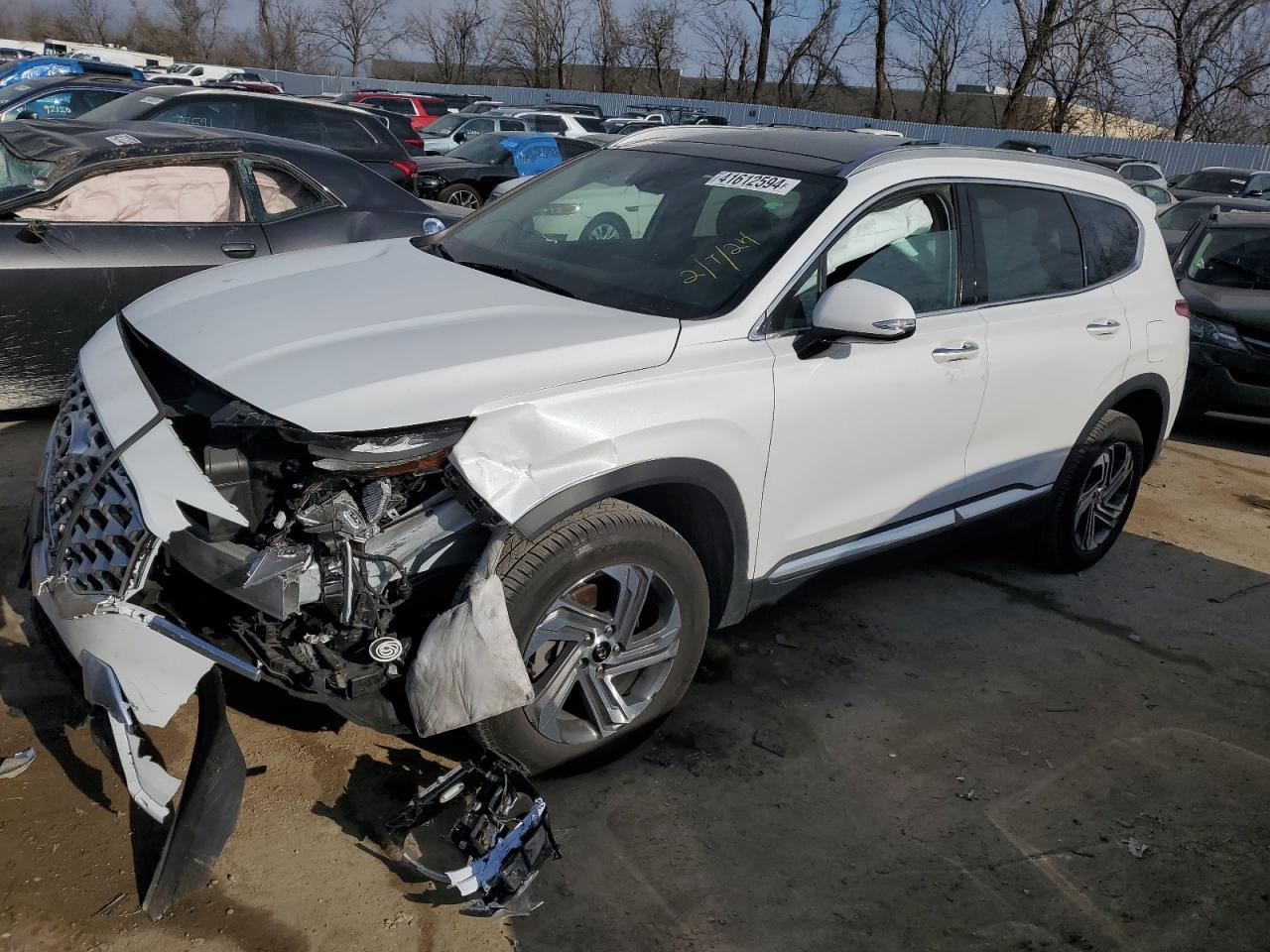 2022 HYUNDAI SANTA FE SEL VIN:5NMS3DAJXNH392040