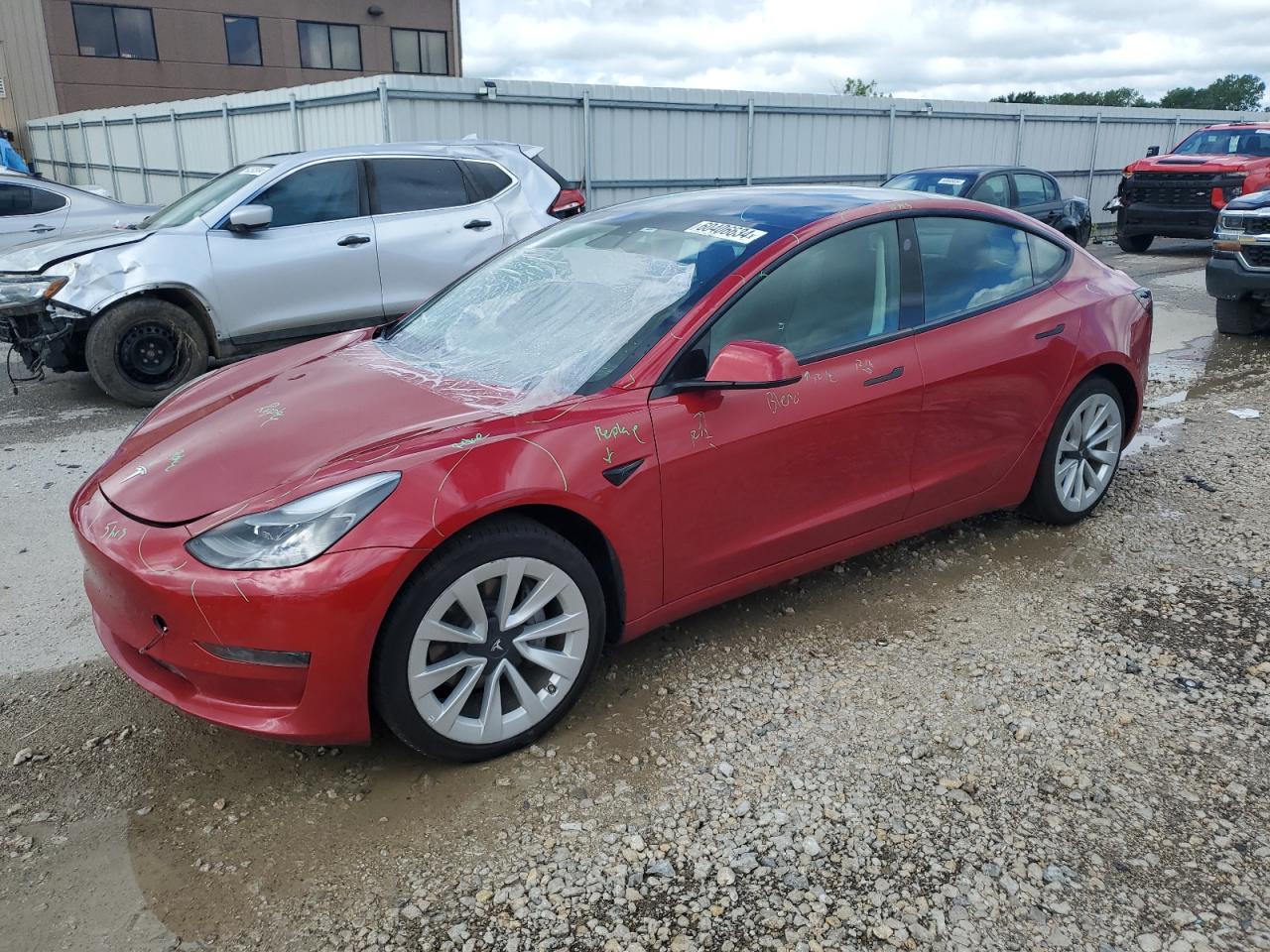 2022 TESLA MODEL 3  VIN:5YJ3E1EBXNF192339