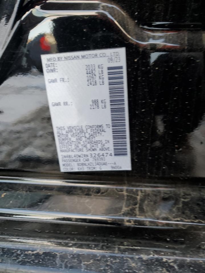 2024 NISSAN ALTIMA SV VIN:1N4BL4DW2RN326474