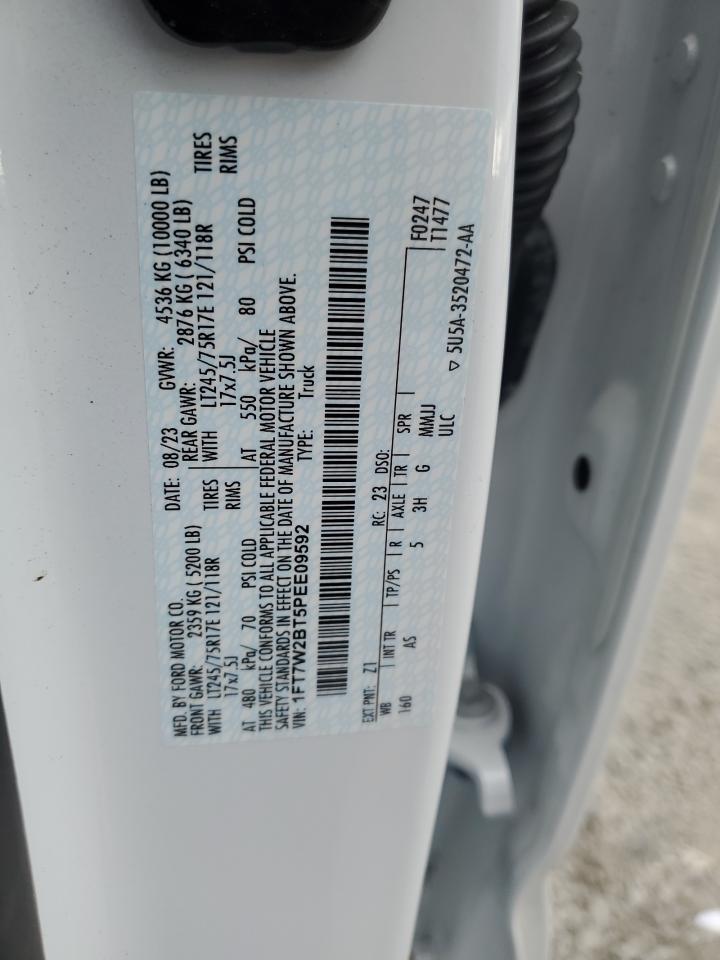 2023 FORD F250 SUPER DUTY VIN:ZACCJBAB4JPG82141