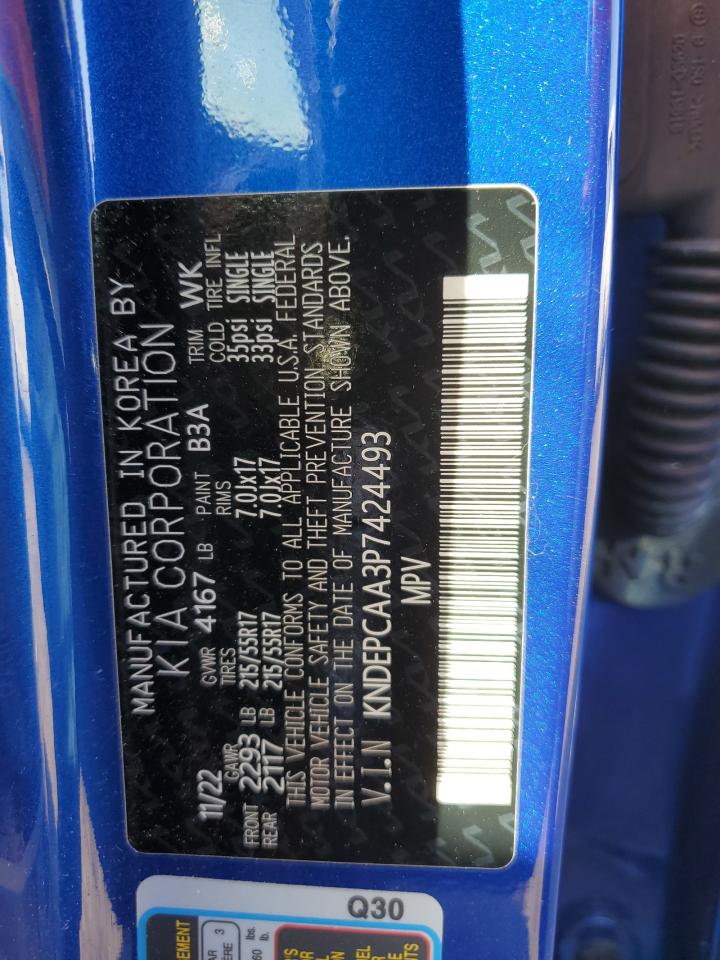 2023 KIA SELTOS LX VIN:KNDEPCAA3P7424493