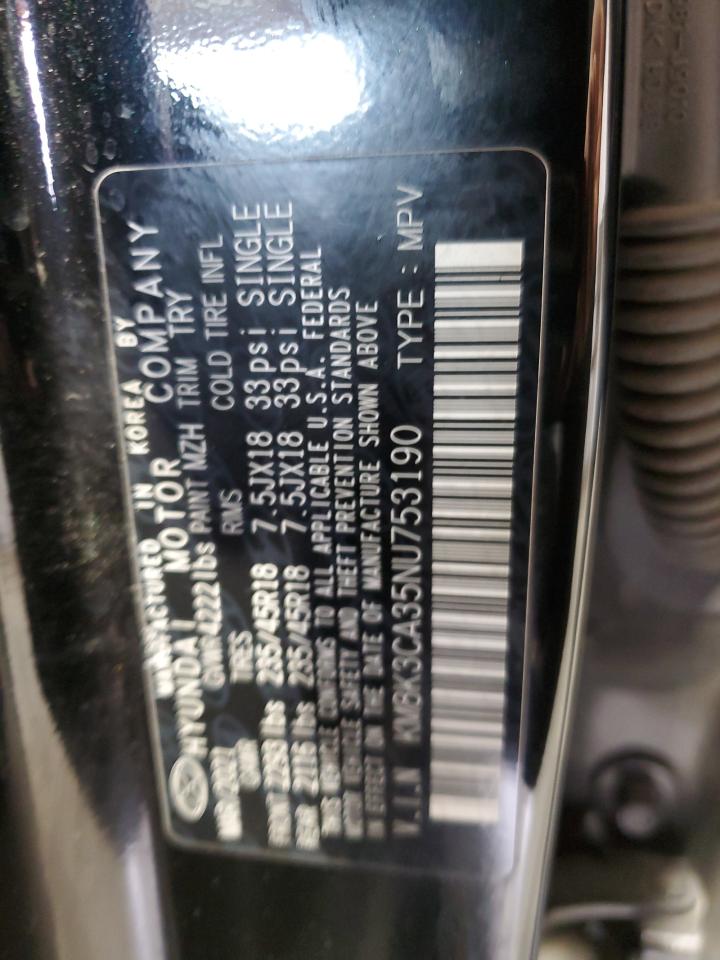 2022 HYUNDAI KONA N LINE VIN:KM8K3CA35NU753190