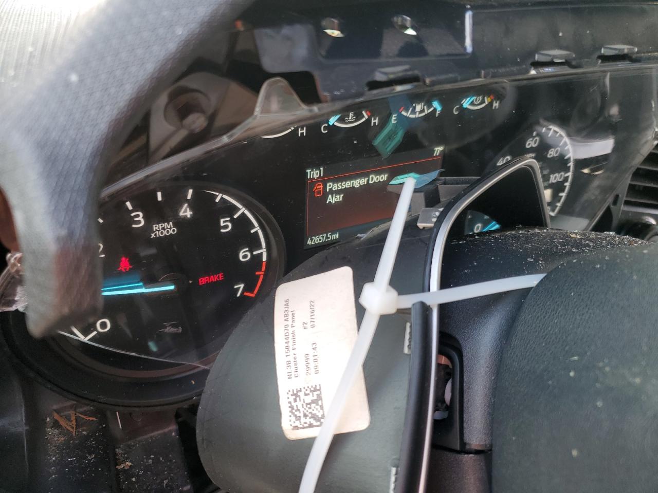 2022 FORD F150 SUPERCREW VIN:1FTFW1E80NFB66925