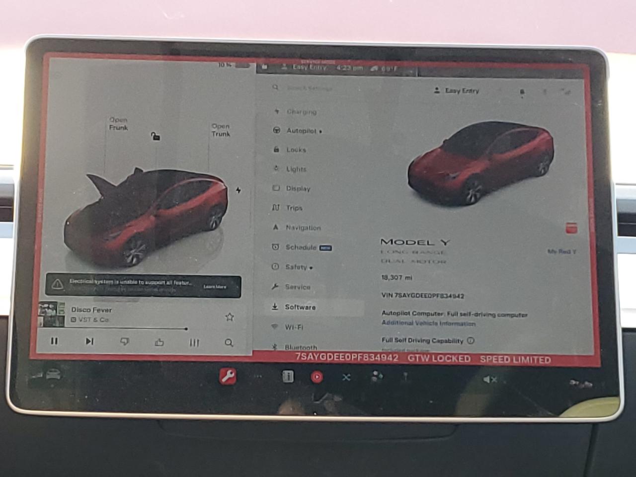2023 TESLA MODEL Y  VIN:7SAYGDEE0PF834942