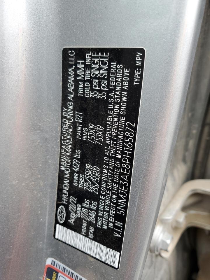 2023 HYUNDAI TUCSON LIMITED VIN:5NMJE3AE8PH165872