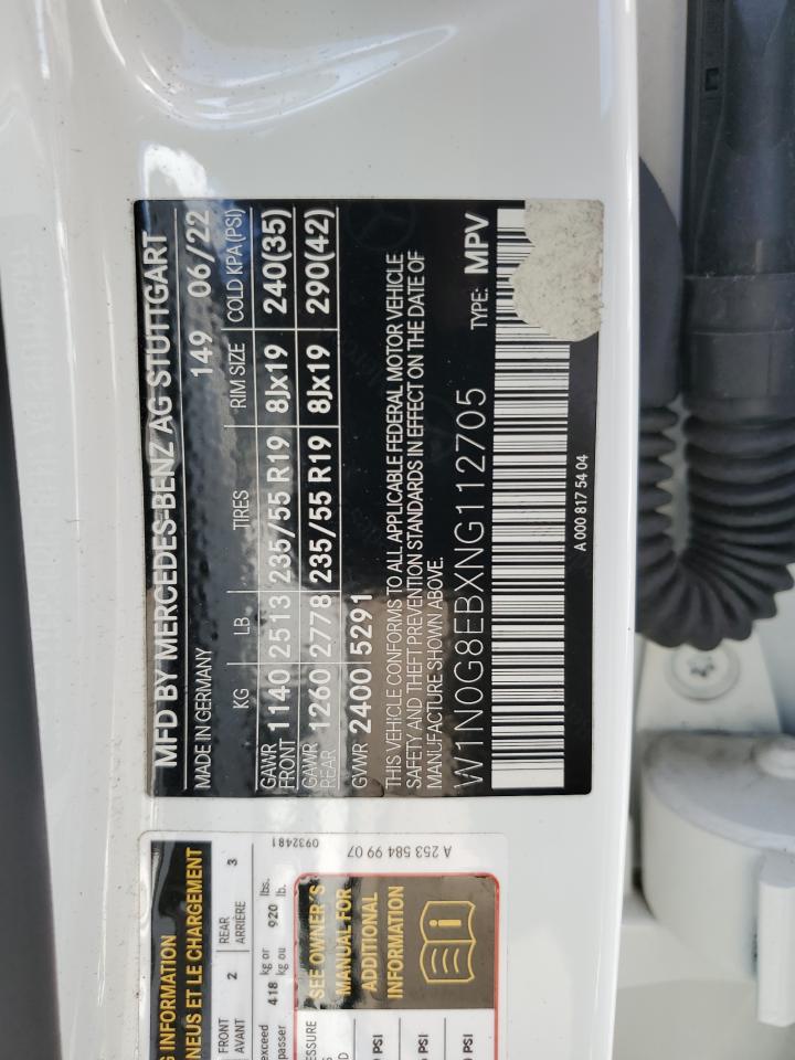 2022 MERCEDES-BENZ GLC 300 4MATIC VIN:W1N0G8EBXNG112705