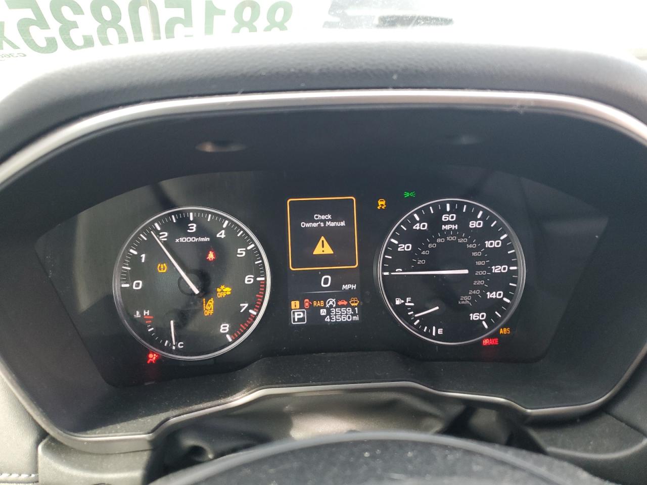 2022 SUBARU OUTBACK LIMITED VIN:4S4BTAMC2N3219957