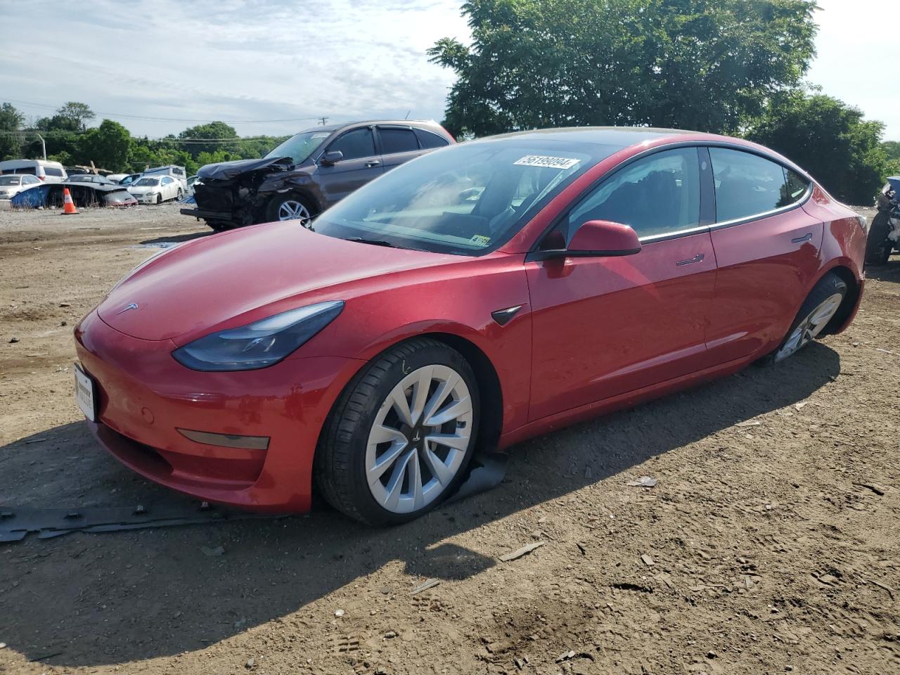 2022 TESLA MODEL 3  VIN:5YJ3E1EA8NF189527