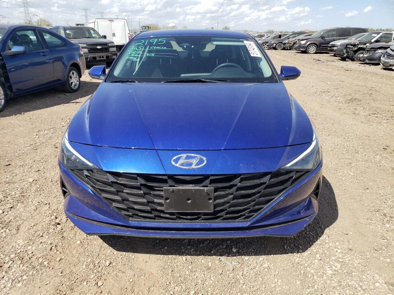 2022 HYUNDAI ELANTRA BLUE VIN:KMHLM4AJ6NU032012