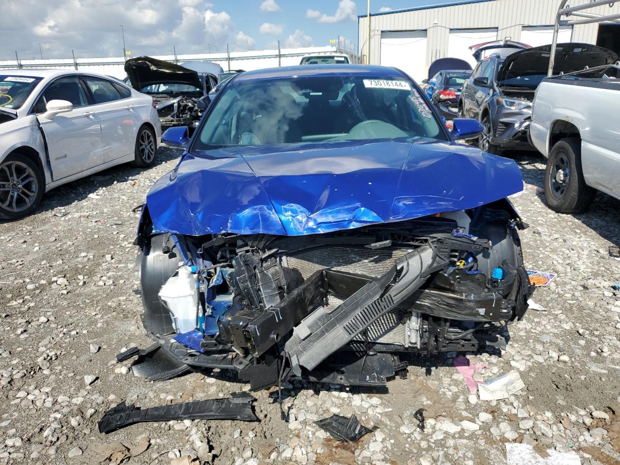 2022 HYUNDAI ELANTRA BLUE VIN:KMHLM4AJ6NU030485