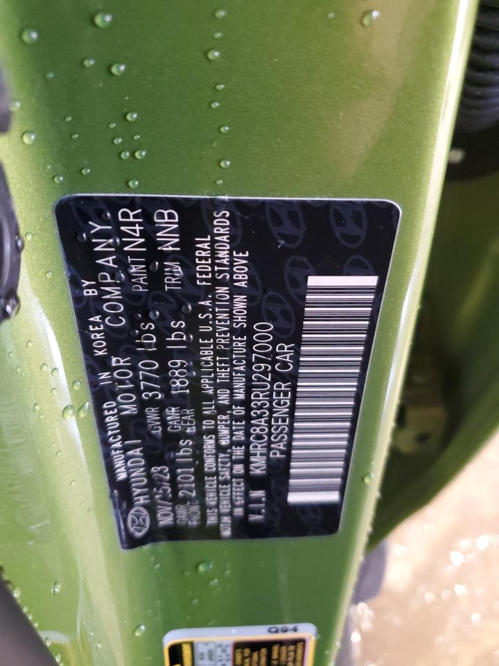 2024 HYUNDAI VENUE SEL VIN:KMHRC8A33RU297000