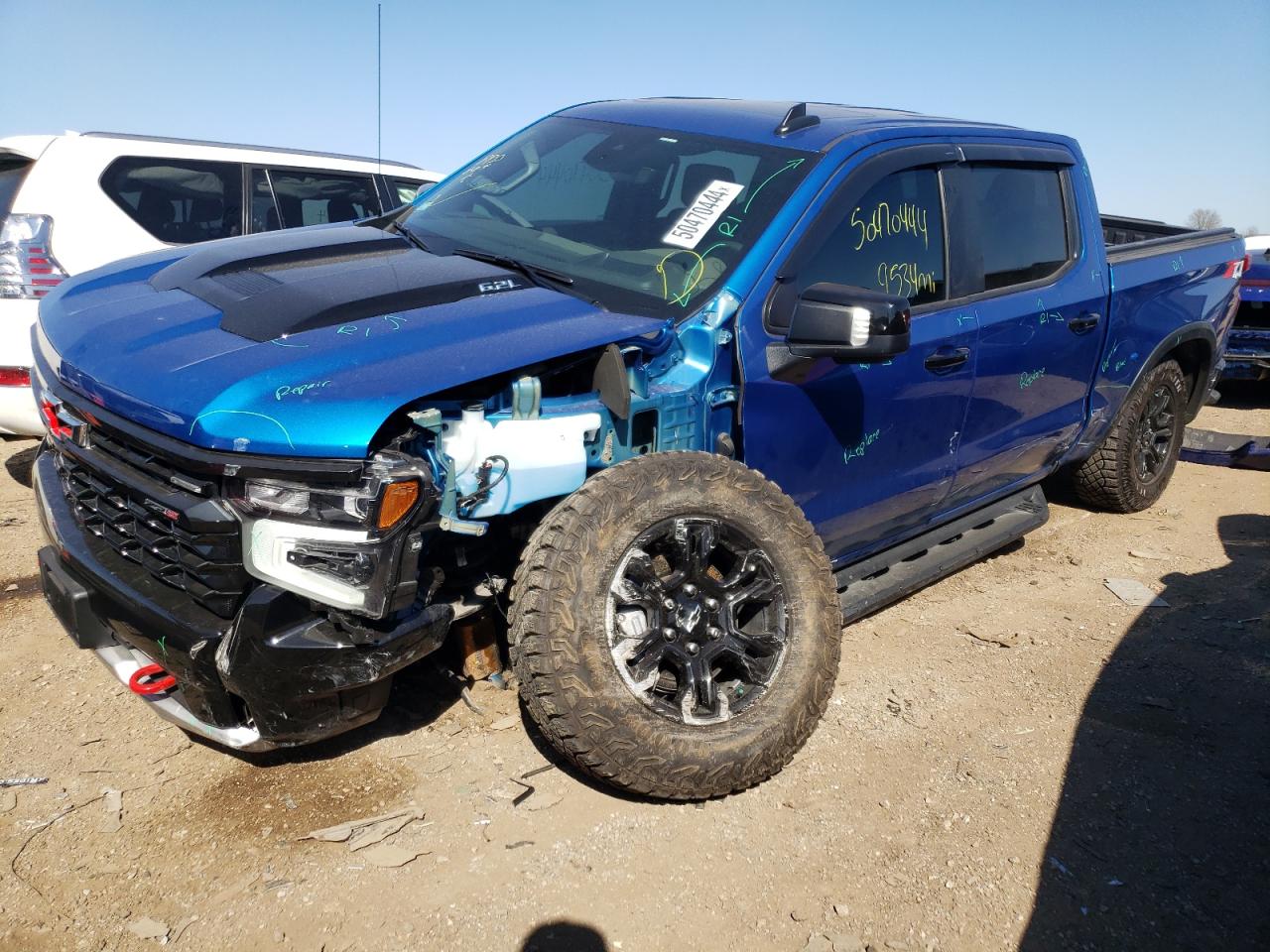 2022 CHEVROLET SILVERADO K1500 ZR2 VIN:3GCUDHEL9NG666266