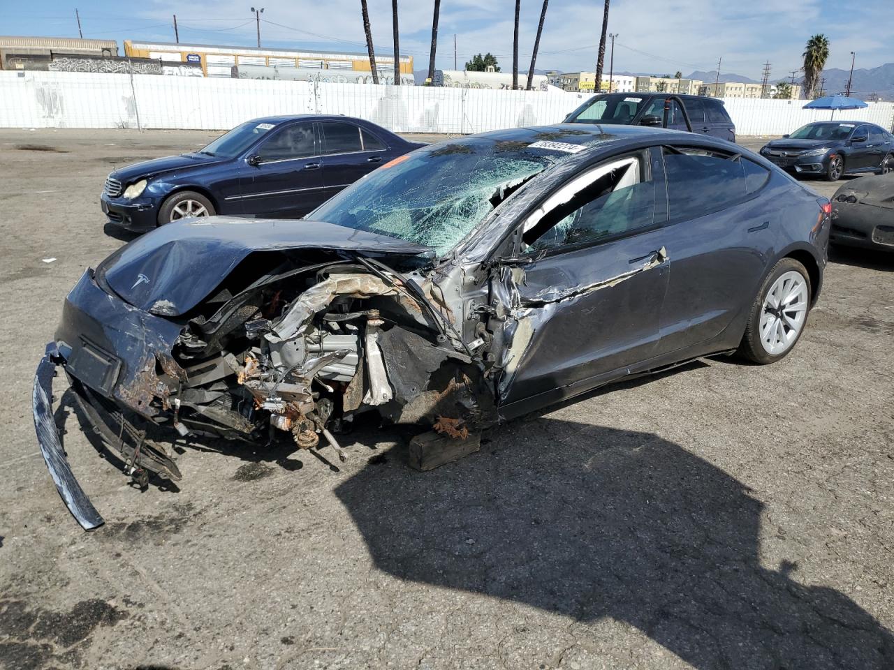 2022 TESLA MODEL 3  VIN:5YJ3E1EB5NF253600