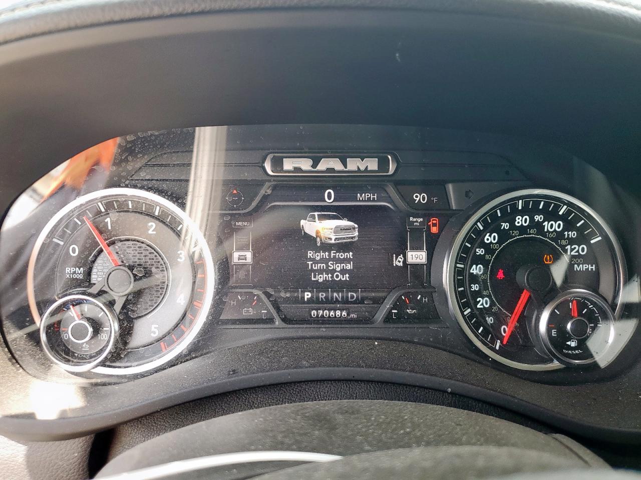 2022 RAM 2500 LARAMIE VIN:3C6UR5KL5NG178279