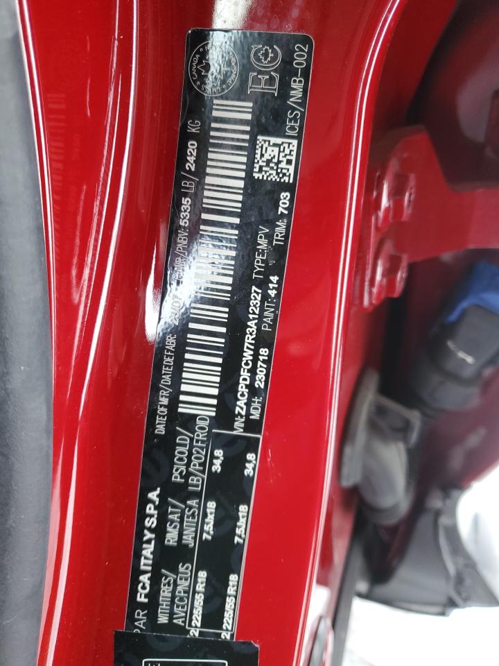 2024 DODGE HORNET R/T VIN:ZACPDFCW7R3A12327