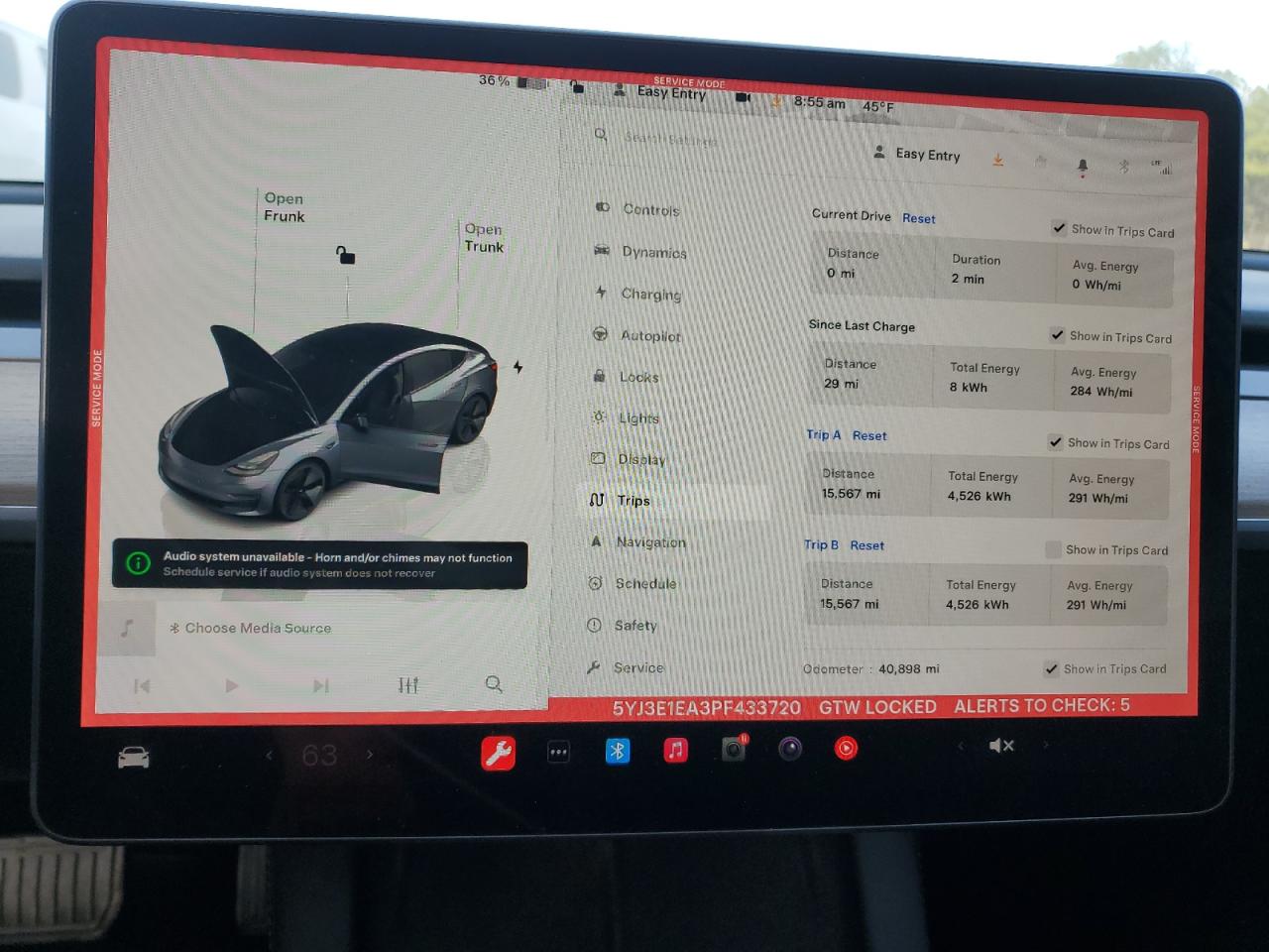 2023 TESLA MODEL 3  VIN:5YJ3E1EA3PF433720