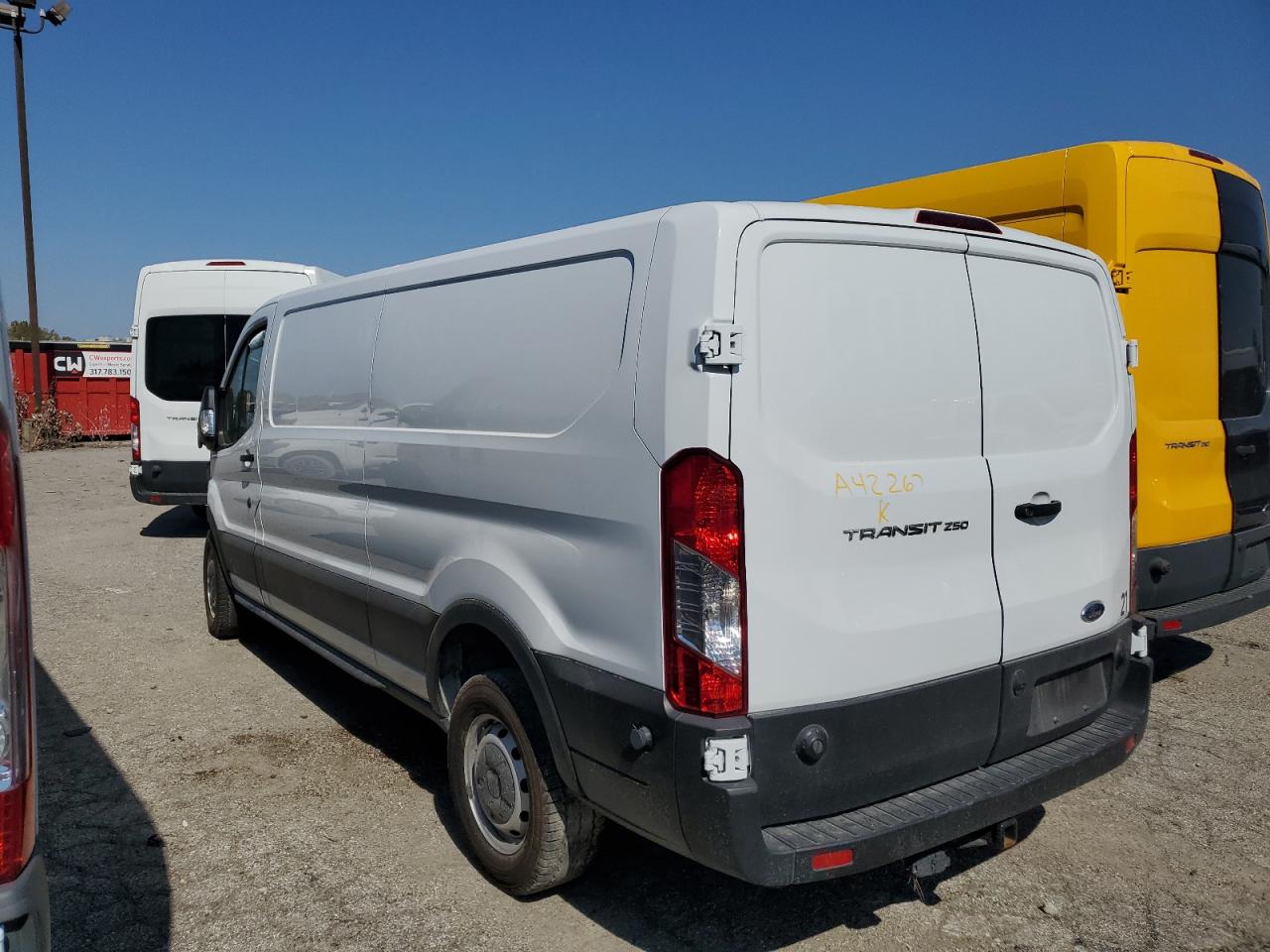 2023 FORD TRANSIT T-250 VIN:1FTBR1Y8XPKA42267