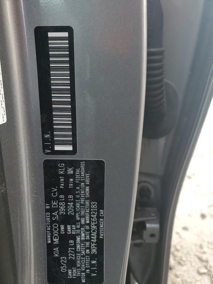 2023 KIA FORTE GT VIN:3KPF44AC9PE642183