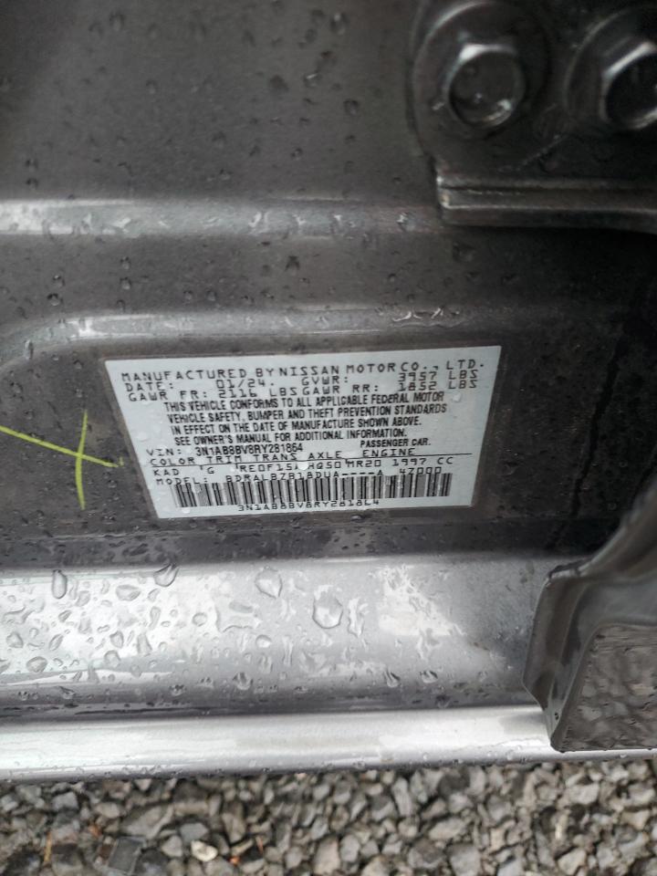 2024 NISSAN SENTRA S VIN:3N1AB8BV8RY281864