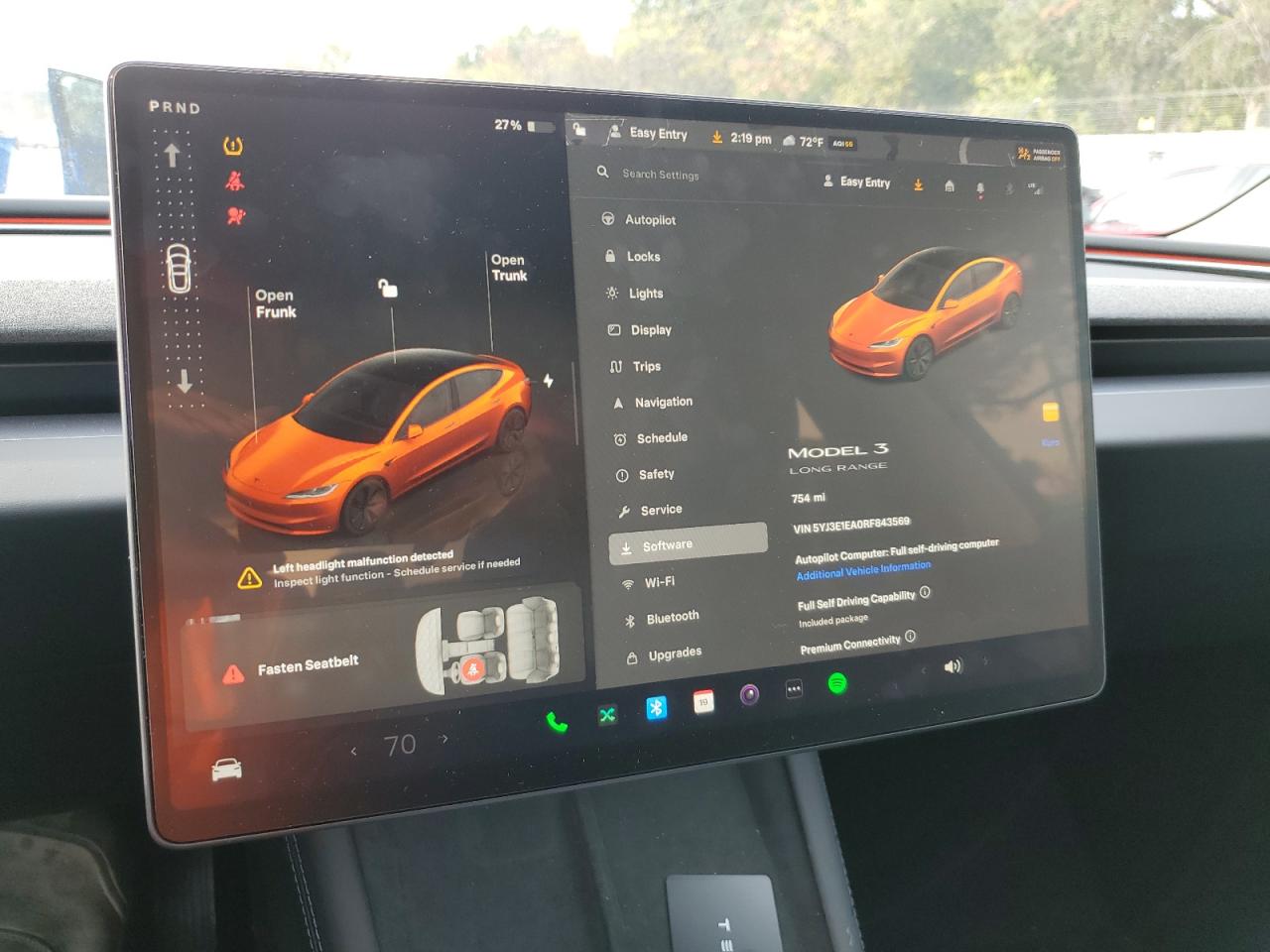 2024 TESLA MODEL 3  VIN:5YJ3E1EA0RF843569