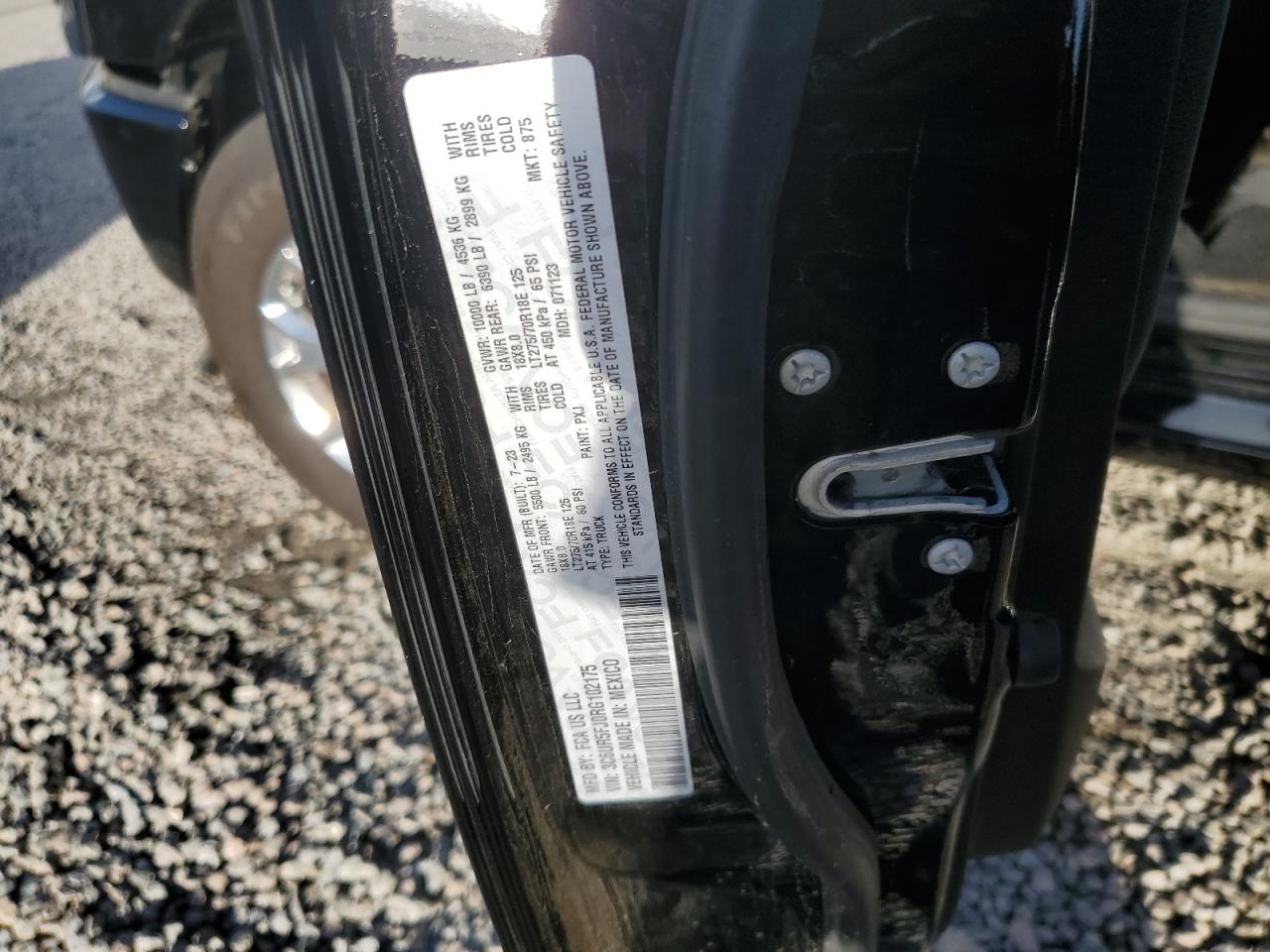 2024 RAM 2500 LARAMIE VIN:3C6UR5FJ0RG102175