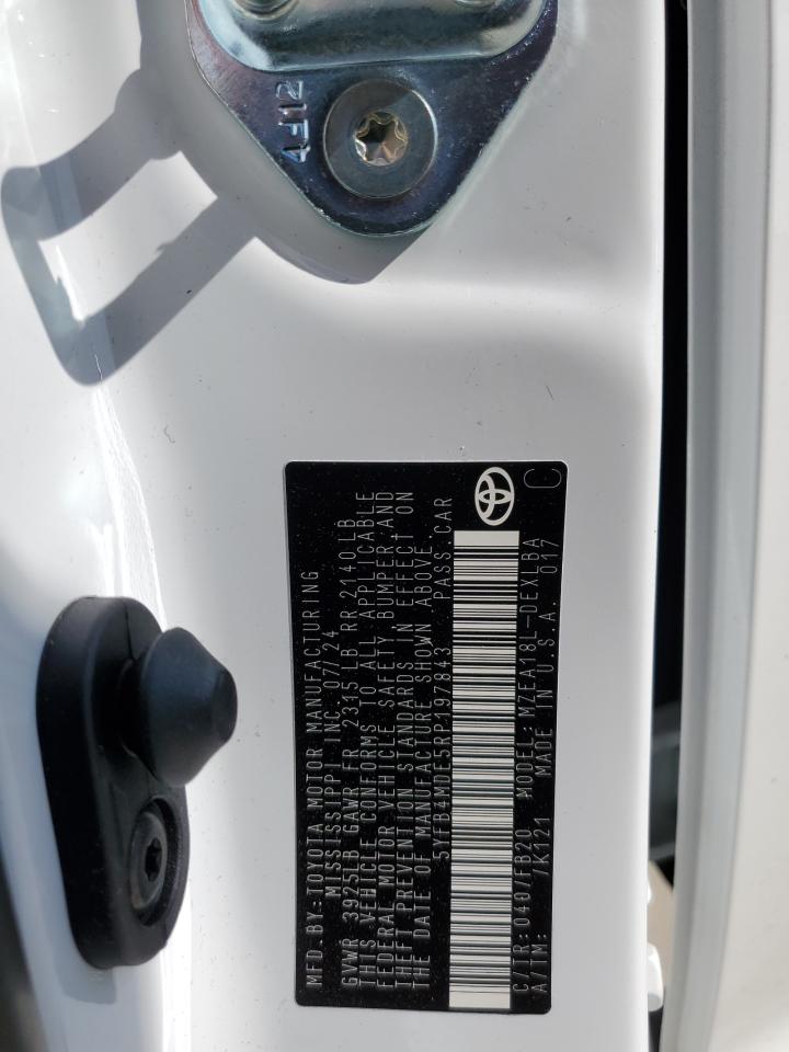 2024 TOYOTA COROLLA LE VIN:5YFB4MDE5RP197843