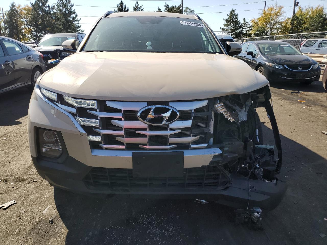 2022 HYUNDAI SANTA CRUZ SEL VIN:5NTJCDAE3NH006349