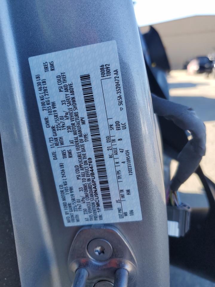 2023 FORD ESCAPE ST LINE SELECT VIN:1FMCU9NA6PUB44769