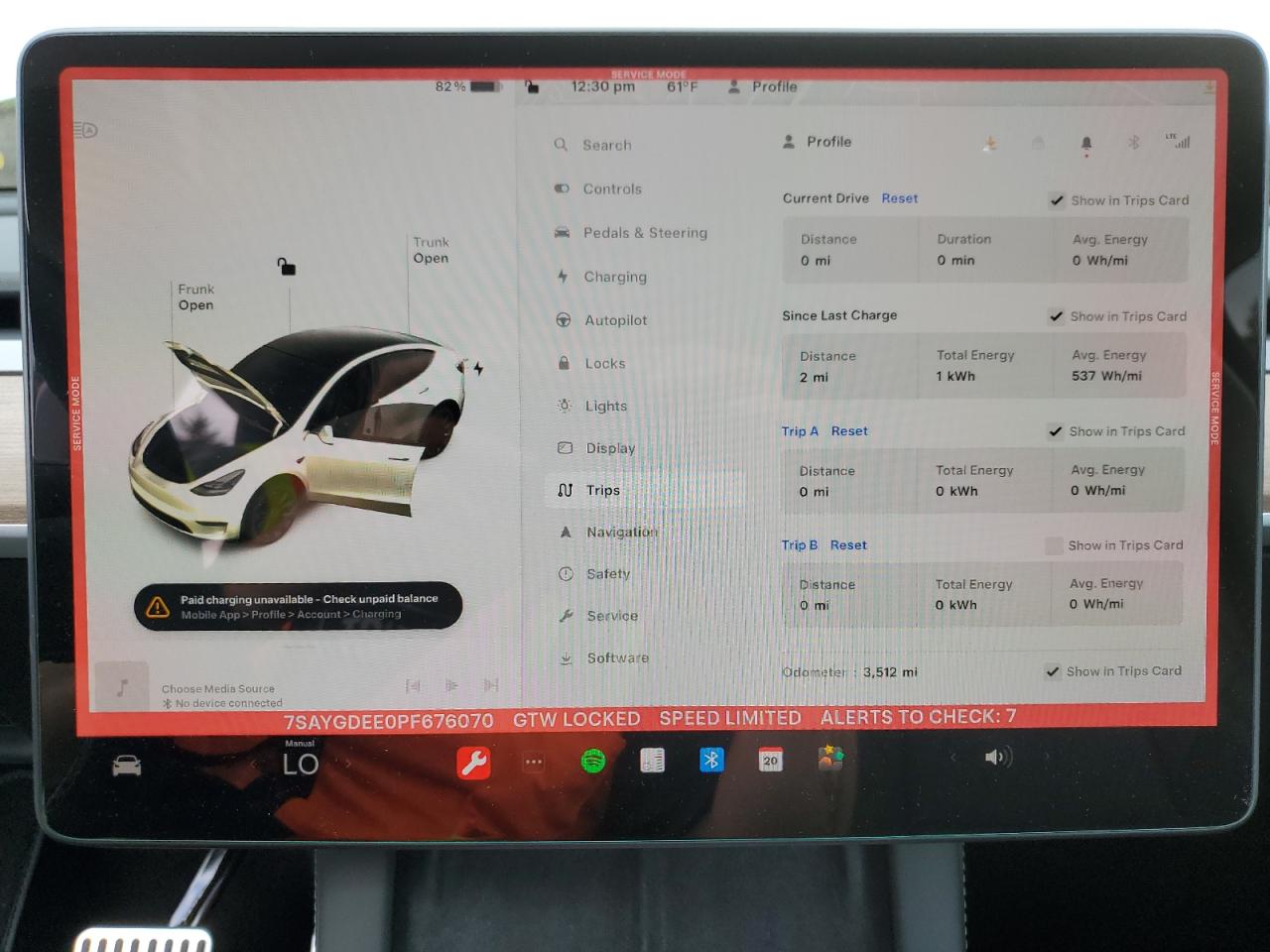 2023 TESLA MODEL Y  VIN:7SAYGDEE0PF676070