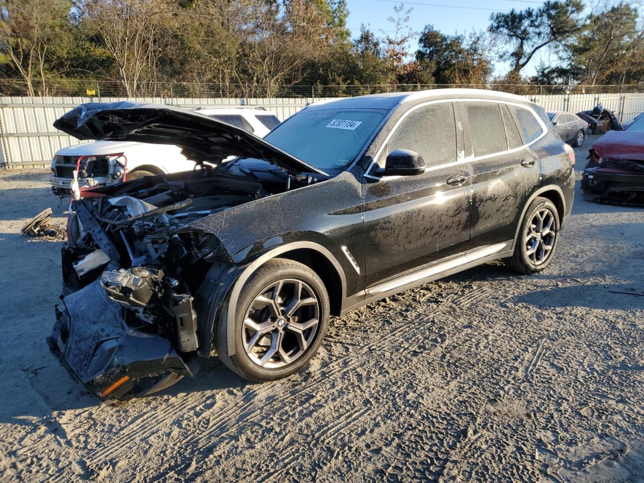 2022 BMW X3 SDRIVE30I VIN:5UX43DP07N9M09832