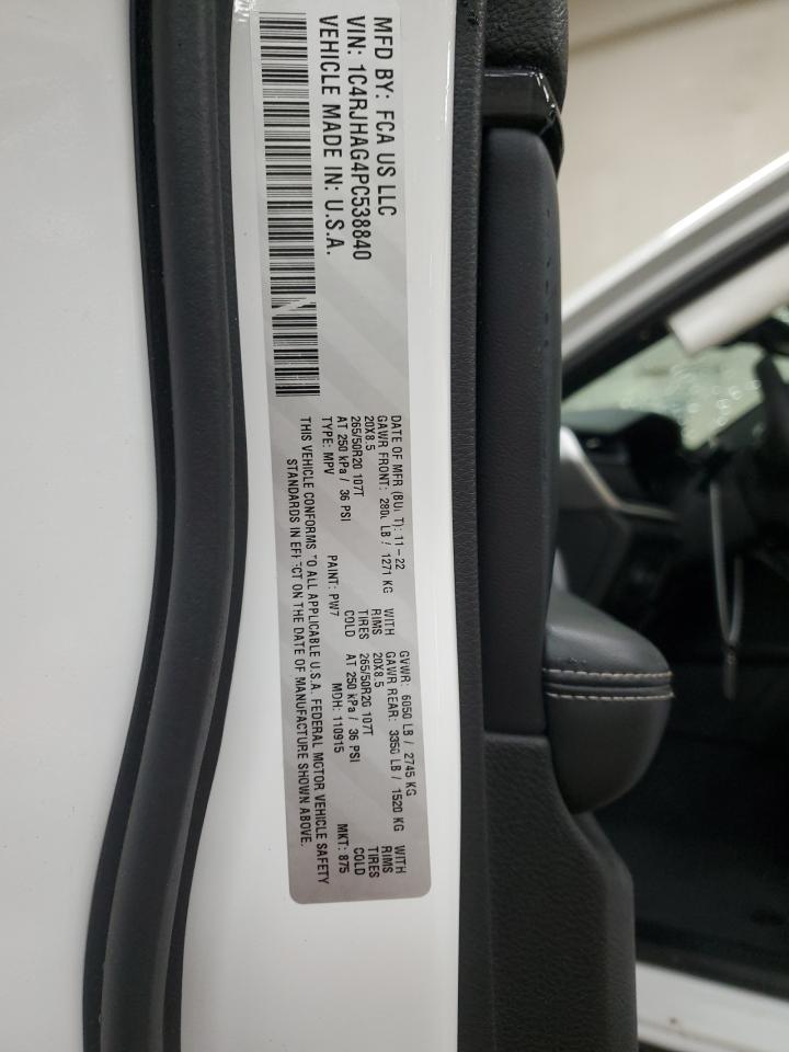2023 JEEP GRAND CHEROKEE LAREDO VIN:1C4RJHAG4PC538840