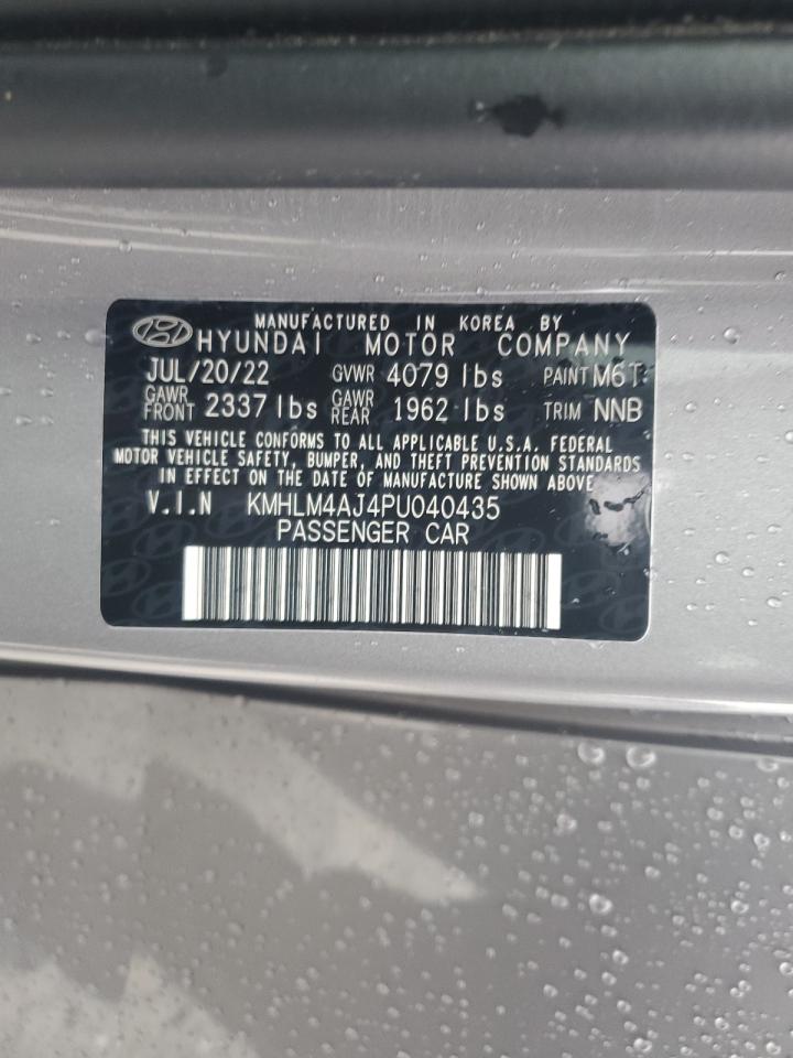 2023 HYUNDAI ELANTRA BLUE VIN:KMHLM4AJ4PU040435