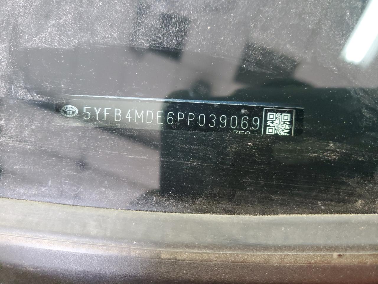 2023 TOYOTA COROLLA LE VIN:5YFB4MDE6PP039069