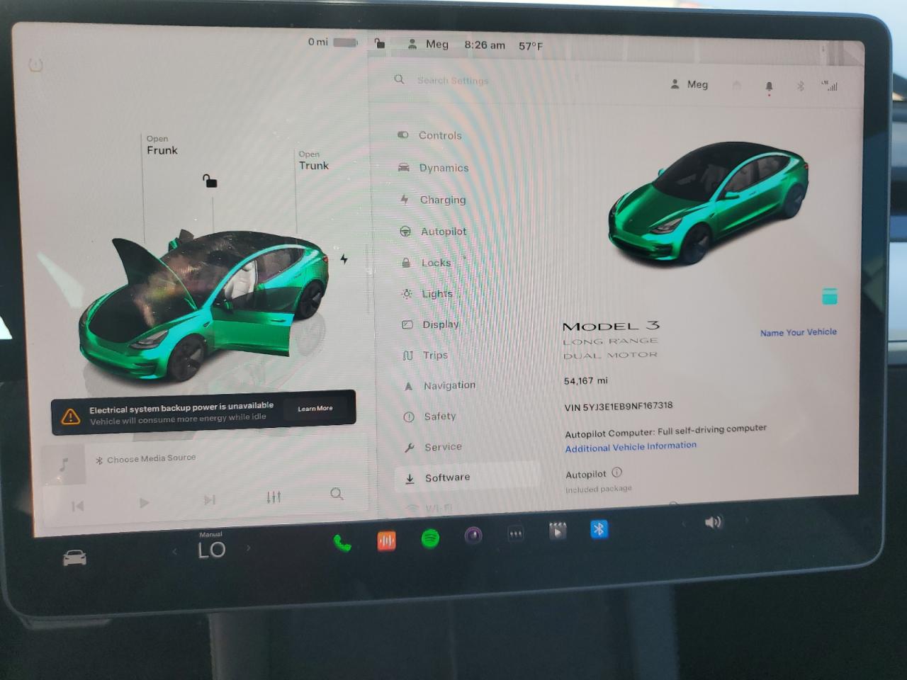 2022 TESLA MODEL 3  VIN:5YJ3E1EB9NF167318