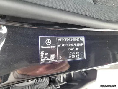 2020 Mercedes-Benz S 350 W1KUF2BB6LA565884 VIN:W1KUF2BB6LA565884